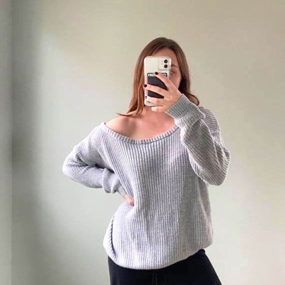 Off the shoulder sweater